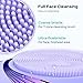 COSLUS FBS01 Facial Cleansing Brush Face Scrubber: Portable Silicone Waterproof Rechargeable Face Wash Brush, 5 Cleansing Modes, Electric Deep Cleaning for Men & Women, Removing Blackhead Exfoliating