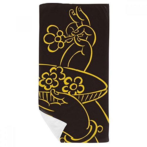 Serviette bouddhiste multicolore pour vos séances de yoga et spa - 2