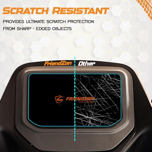 Image of Screen Guard For Hero VIDA VX2 GO [2026] Electric Scooter || 4.3 Inch Color LCD Display | Anti-Bubble | Scratch Resistant | HD Clear | Anti-Fingerprint | Color LCD Display Protector [Not Tempered Glass] (Pack of 2)