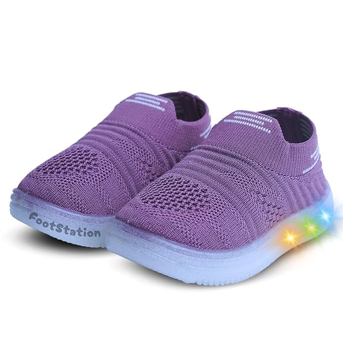 Image of Kids Slip-On LED Light Shoes, Pack of 2 (Combo)