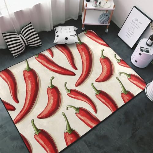 Moquette d'intérieur douce rouge piment pour chambre cosy