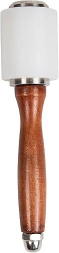 Mango de madera de nylon Martillo de cuero tallado martillo de nylon para sellar coser cuero kit de herramientas de cuero