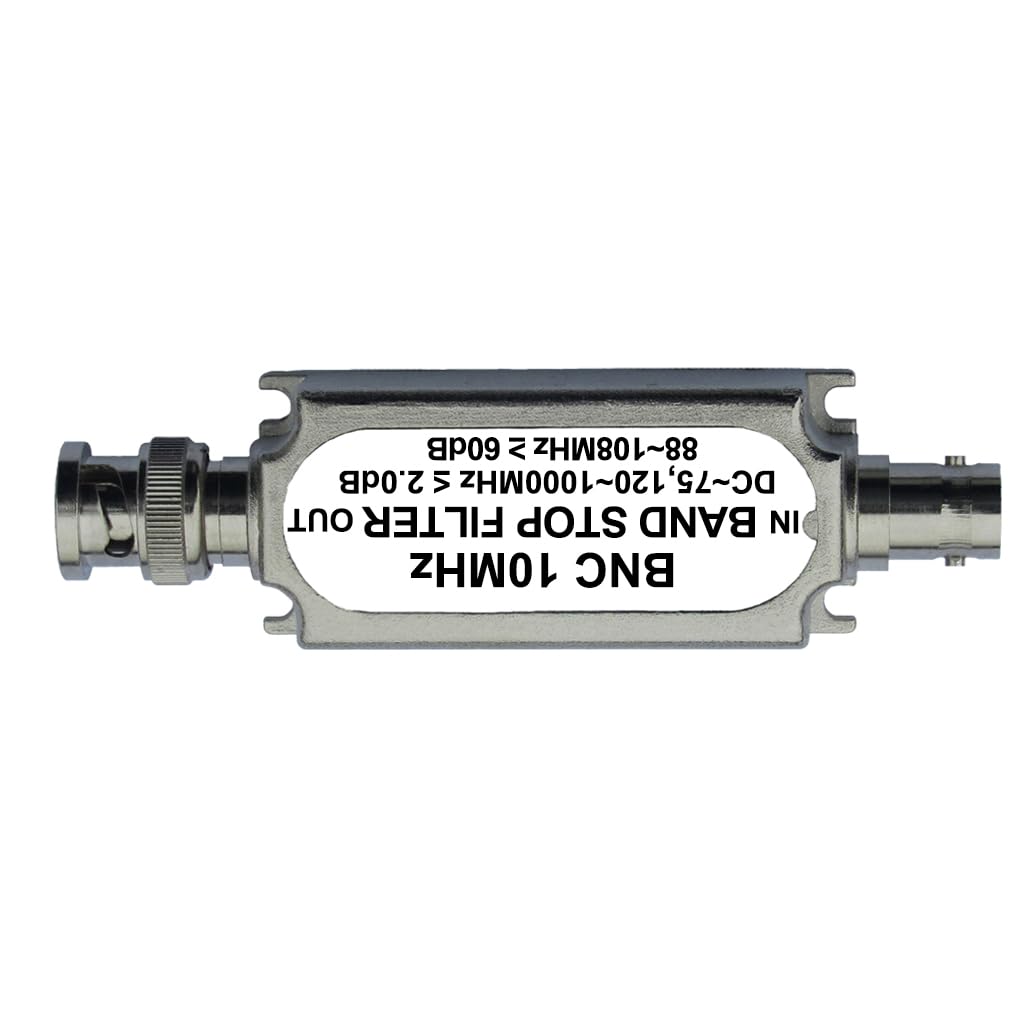 JMT Filtre passe-bas passif LC connecteur BNC mâle vers femelle faible perte d'insertion (10 MHz)