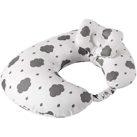 Amazon 授乳クッション 赤ちゃん授乳枕 綿100 サポート枕付き 授乳枕赤ちゃん45 科学授乳 クッション ミニ枕は取り外せる 抱きま 妊婦枕 授乳クッション ベビー マタニティ 通販