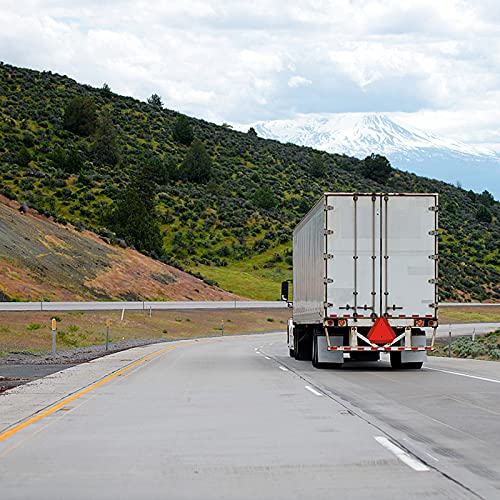 2 Pack Slow Moving Vehicle Sign Safety Triangle Road Sign With Reflective,Plastic 14"X16" Up To 7 Years Outdoor For Golf Cart Tractor Utv #TOP6