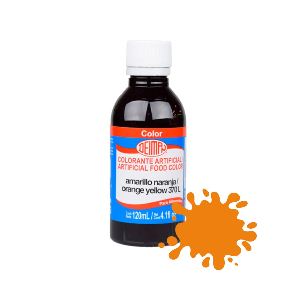 Deiman Artificial Food Color Orange Yellow 370 L (4 fl oz)