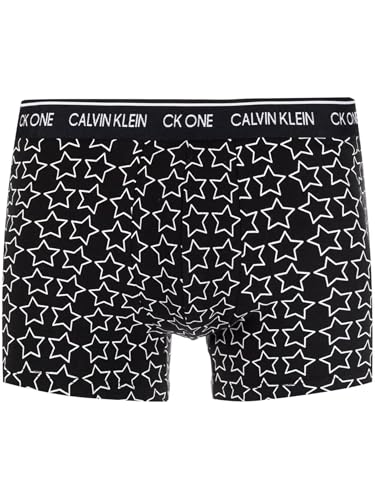 Calvin Klein Men's CK ONE Microfiber Boxer Brief (US, Alpha, Medium, Regular, Regular, Black Star)