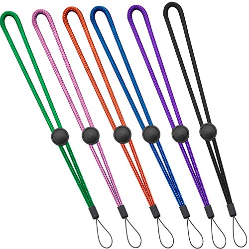 Youowo 6 Pack Nylon Wrist Lanyard Adjustable Length For Flashlight Wallet Usb Flash Drive Hand Strap For Cell Phone Charms Key Id Card Badge Holder #TOP5