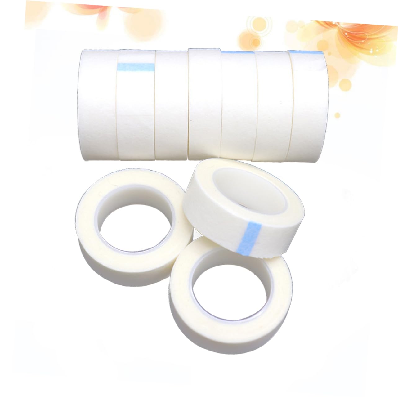 Adhesive Eyelash Isolation Tape 24pcs Non-Woven Lash Extension Tape Eyelash Grafting Isolation Patches