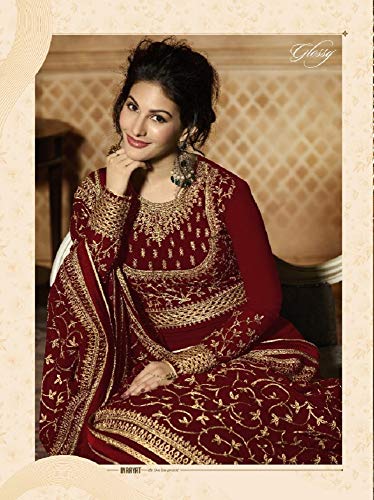 Alamara Fashion Ready to Wear Indian/Pakistani Style Party Wear Embroidered Anarkali Gown Anarkali Suit for Women2