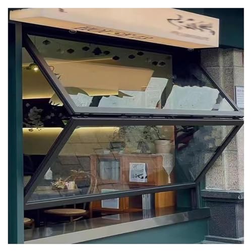 Fenêtre en alliage d'aluminium pour chariot gourmand avec auvent de protection renforcé