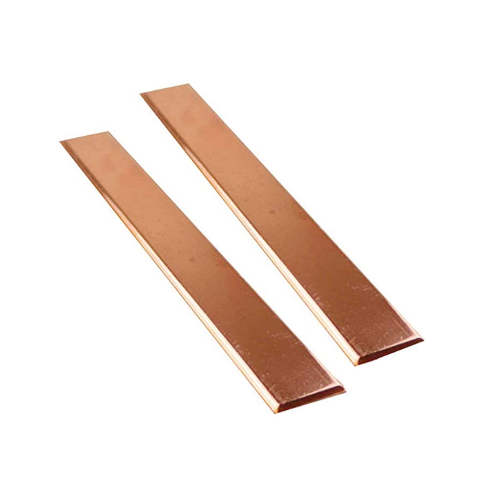 Lirhiqygf Purple Copper T2 Cu Flat Bar Plate 500Mm/2Mm*15Mm*500Mm