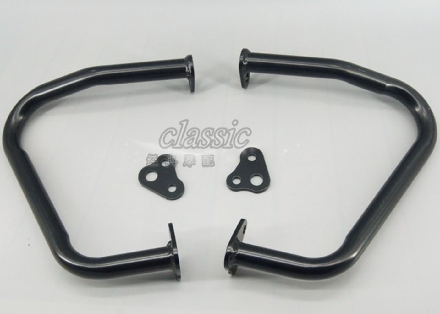 Highway Upper Radiator/Lower Engine Guard Crash Bars Made for Triumph Scrambler 1200 XE/XC 2019 2020 2021 2022 2023 2024 19 20 21 22 23 24 Black (Upper Radiator Guard), DS2812172452