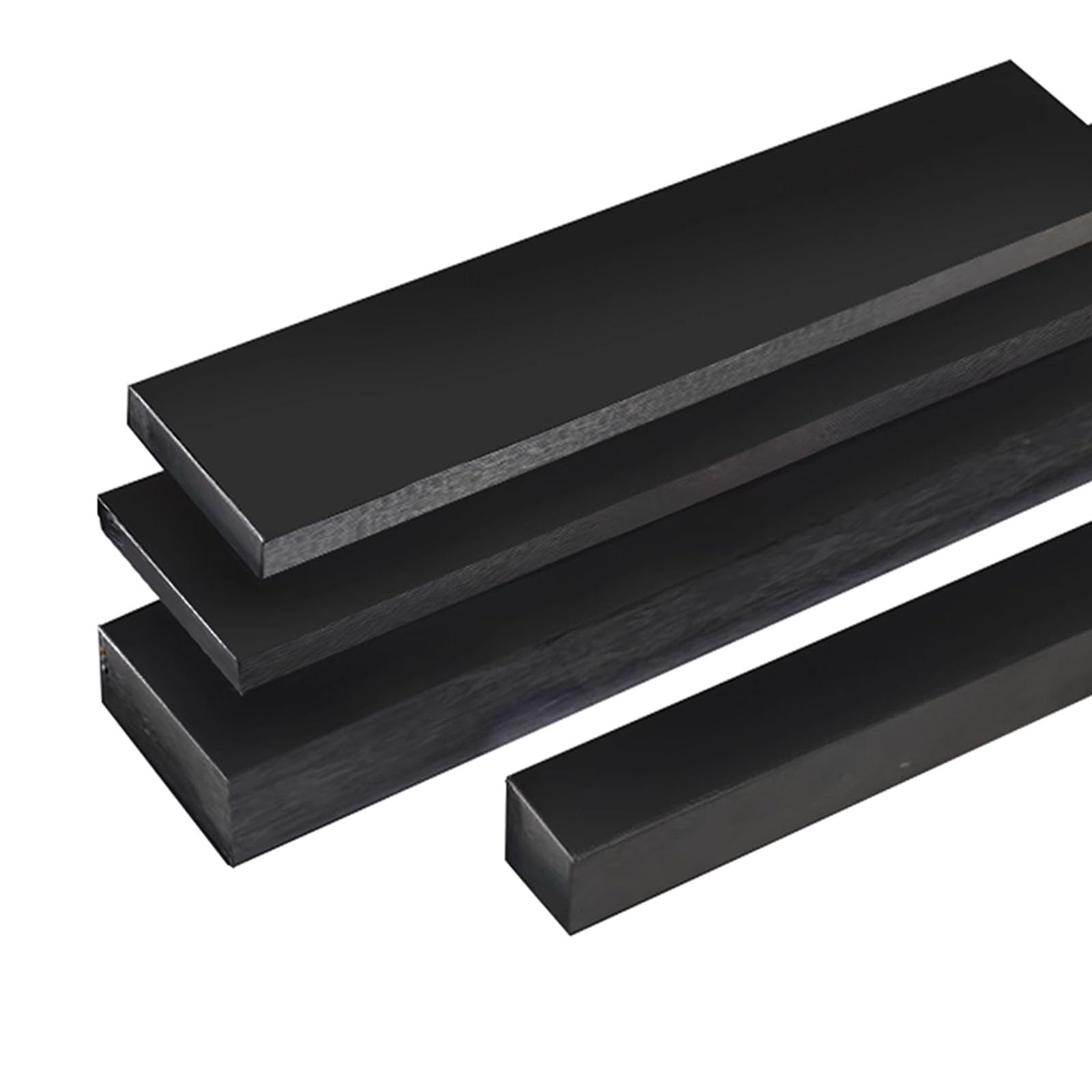 Striscia Piatta in Nylon Nero 1M di Lunghezza, Spessore 15Mm, Barra di Plastica Solida Larga 15-60Mm per Uso Industriale, Lavorazione, Taglio E Parti Meccaniche,60mm