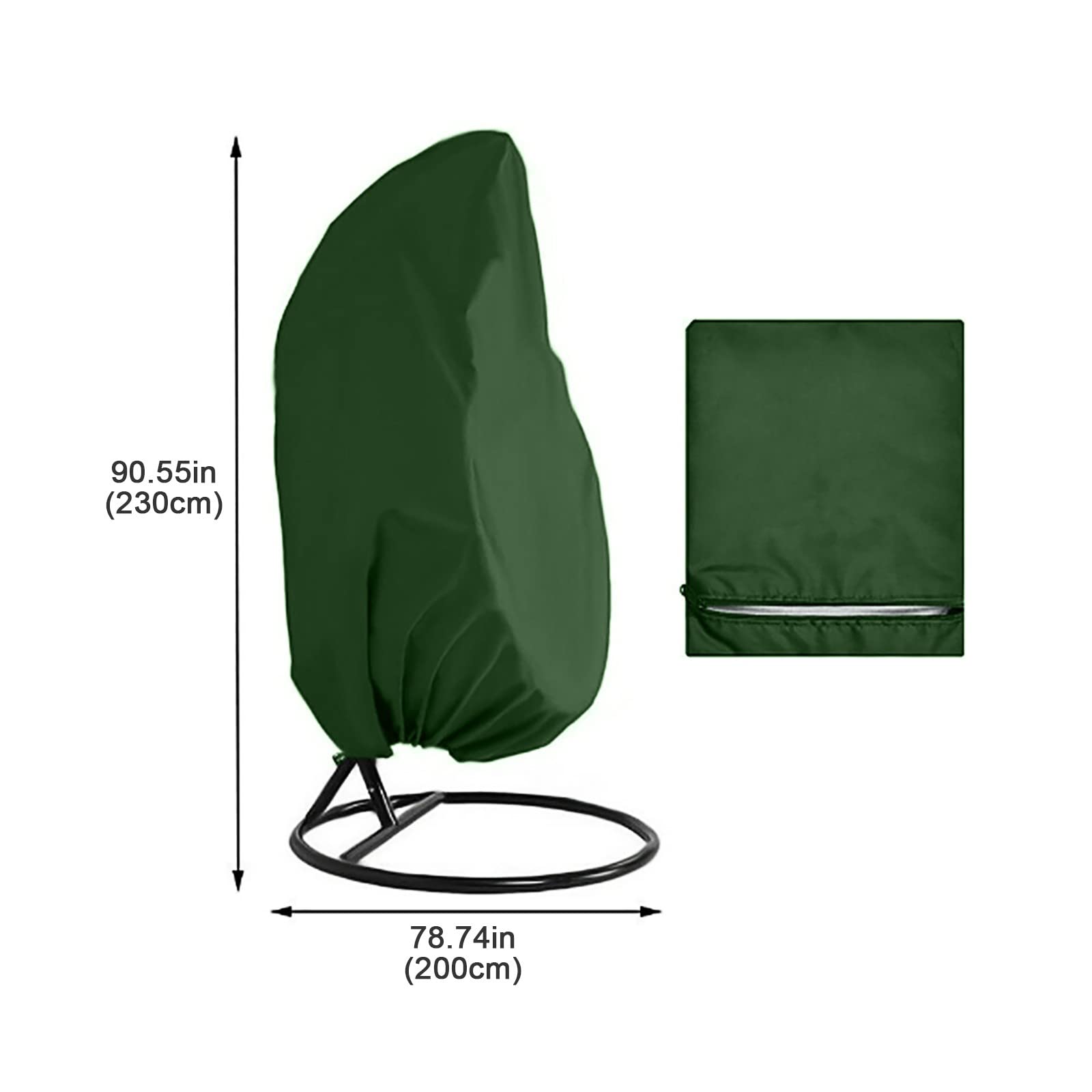 Momolaa Couverture de Chaise Suspendue,Housse de Protection pour œufs Chaise,Housse de Fauteuil Suspendu Jardin Housse de Protection pour Oeufs Chaise Imperméable (230 * 200 CM)