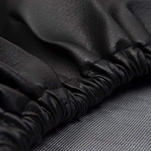 Bcp Black Color Pu Leather Spare Tire Cover (Fit 23-27 Inches) #TOP3