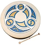 Waltons: Juego de regalo de bodhran irlandés de 12 pulgadas/Beater/DVD Tutor/Casa/Trinity Bodhran Design