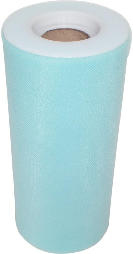 Time to Sparkle 6 Inchs x 25yards/75FT Tulle Roll Spool Tutu Party Birthday Wraping Crafts Bridal Bow Skirt Wedding Decor, Baby Blue - Image 5