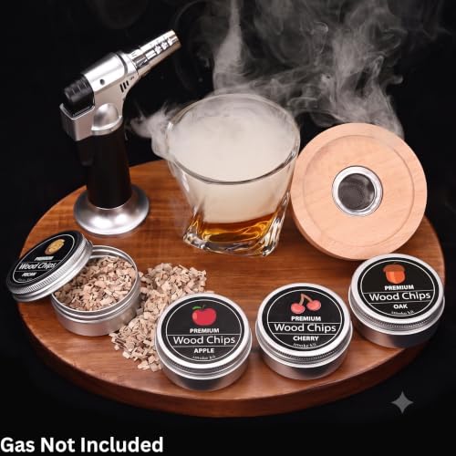 Image of AMZORA Cocktail Whiskey Smoker Kit with Torch