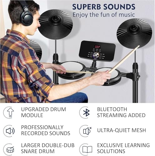 image for Kdfdfsa Electronic Drum Set,Electronic Drum for Beginner Set with Type