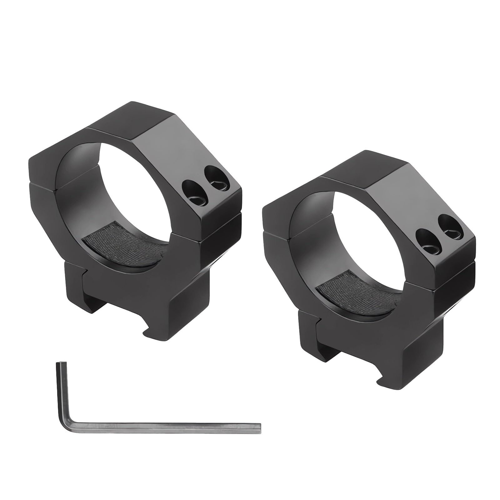 2 Pezzi Anello di Montaggio per Mirino, Anelli di Montaggio for Cannocchiale in Lega di Alluminio, Medio per Guida Picatinny, Adatto per Tubi con Diametro