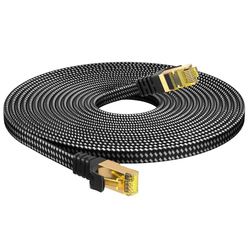 Amazon.co.jp: BUSOHE LANケーブル5M Cat8フラット編みケーブル高速