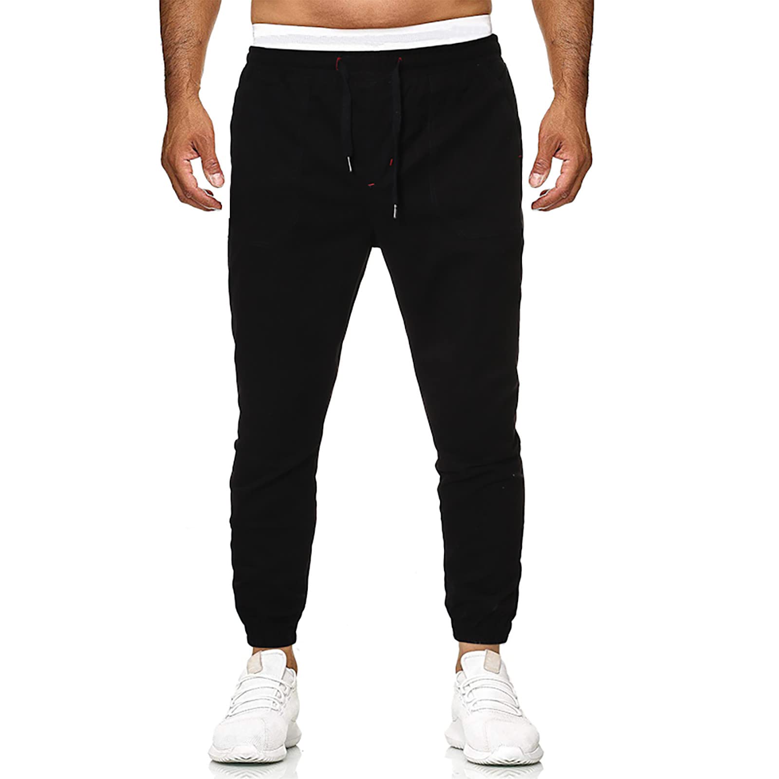 ZAKAY Men's Sweatpants Tapered Gym Running Workout Pants Athletic Drawstring Joggers with Deep Pockets