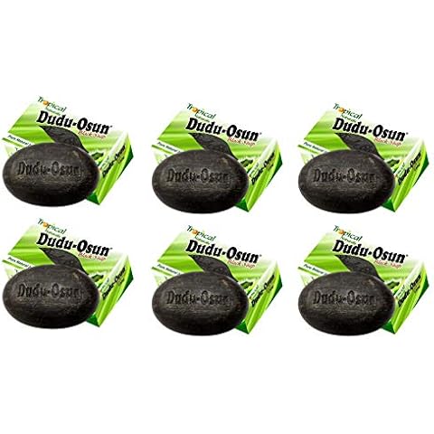 Jabón negro africano puro Dudu Osun, pack de 6 unidades Cover