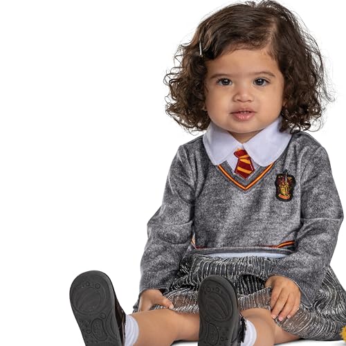 Disguise Gryffindor Hermione Posh Infant Costume, Official Wizarding World Harry Potter Halloween Costumes for Babies, Size (6-12 months) - image 4
