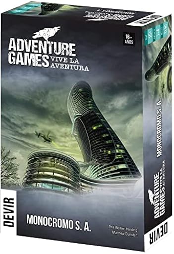Devir - Adventure Games: Monocromo S.A., Juego de Mesa, Juego de Mesa de Misterio (BGAGMOSP) | Ya disponible en tu tienda friki favorita! En mundofriki.es!