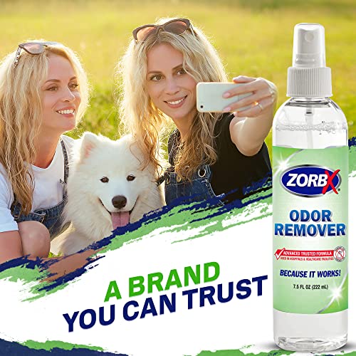 Zorbx Strong Odor Remover Spray - Unscented Odor Eliminator Spray For Pet, Urine, And Shoe | Stronger Deodorizer Spray, Pack Of 4 (7.5 Oz Each) #TOP5