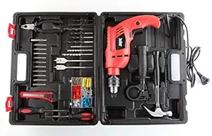 Skil 6513 550 Watts 13 mm Impact Drill Set (138 Pieces, Red)