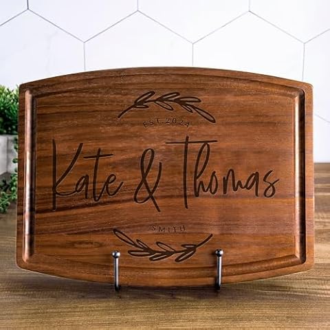 Personalized Cutting Board, Housewarming Gift - 12 Designs - Wedding Gifts for Couple, Kitchen Sign - House Warming Present for New Home Cover