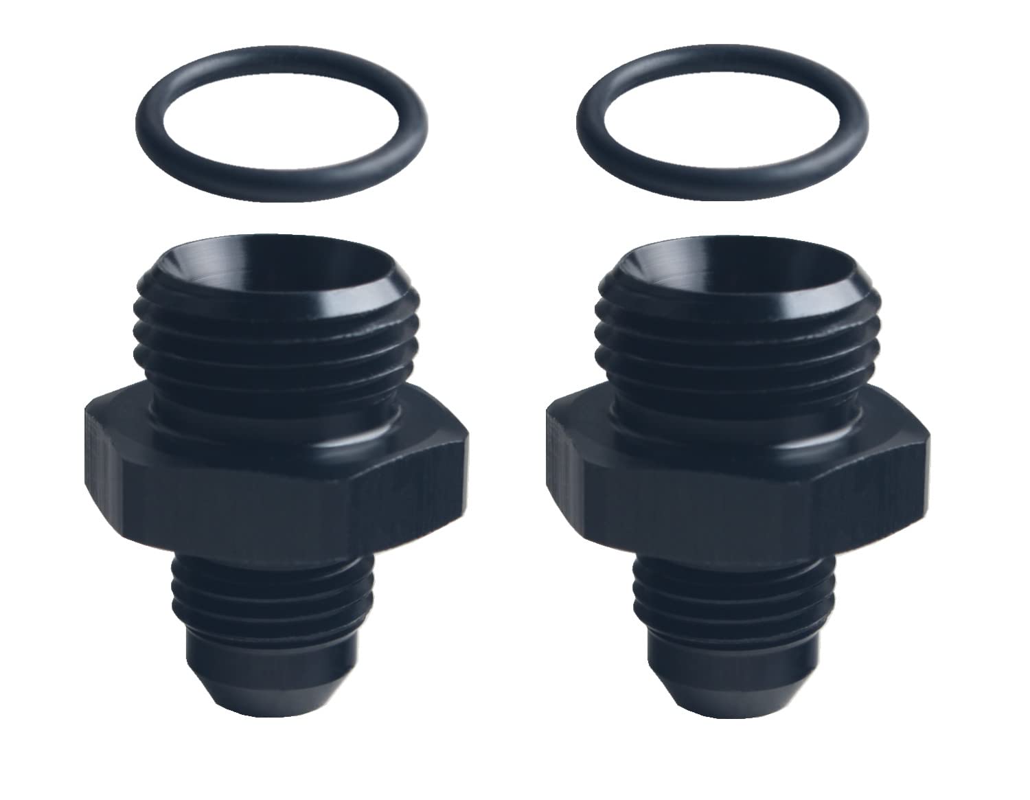 Adaptadores 6AN Flare a 8AN ORB DEWHEL de aluminio anodizado para motor