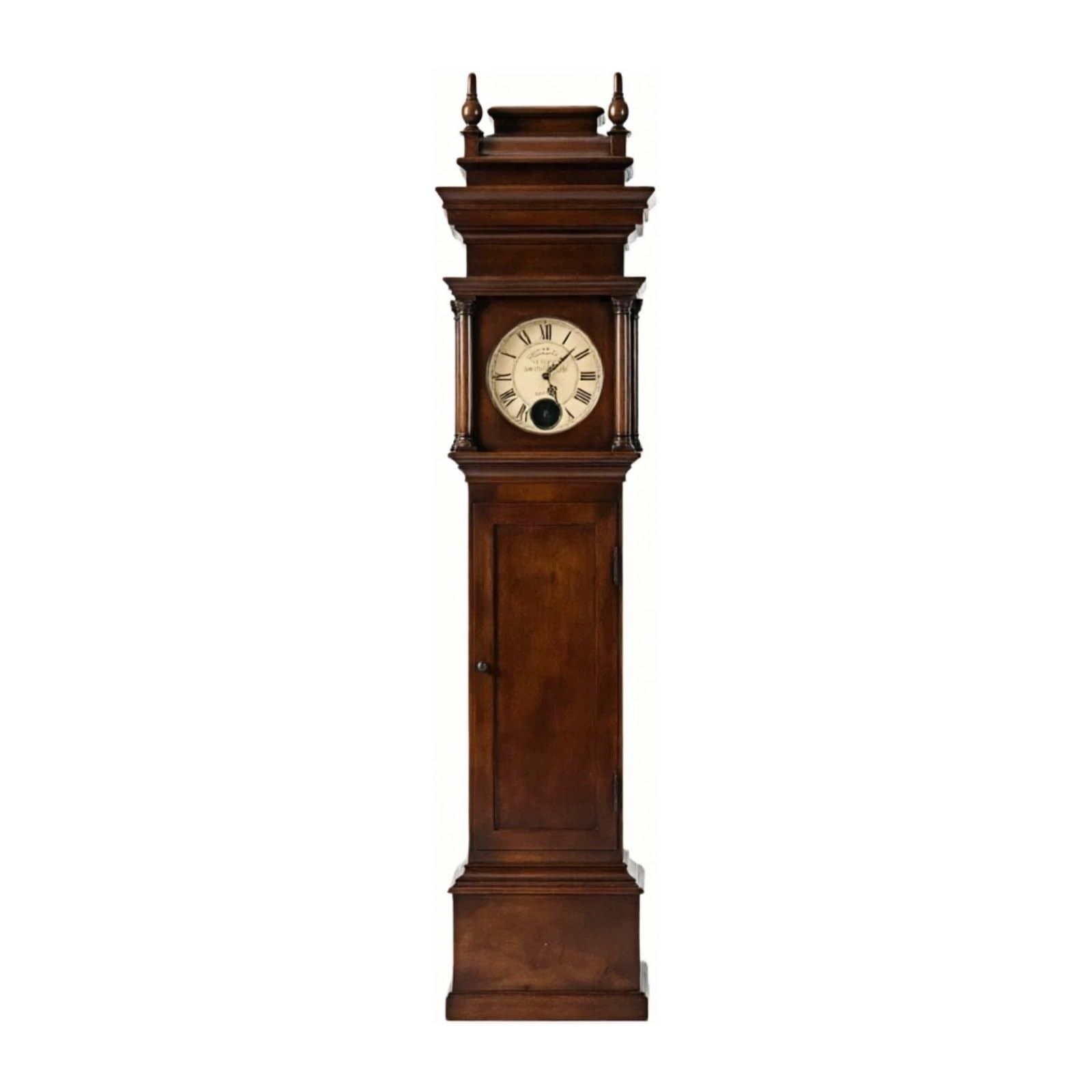 WANGHAI-666 Grandfather Clocks Wood Grandfather Clock Floor Pendulum Roman Numeral for Living Room