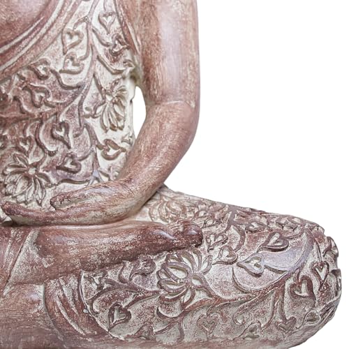 Estatua Buda para Decoración Zen Interior 15.8 pulg miniatura 3