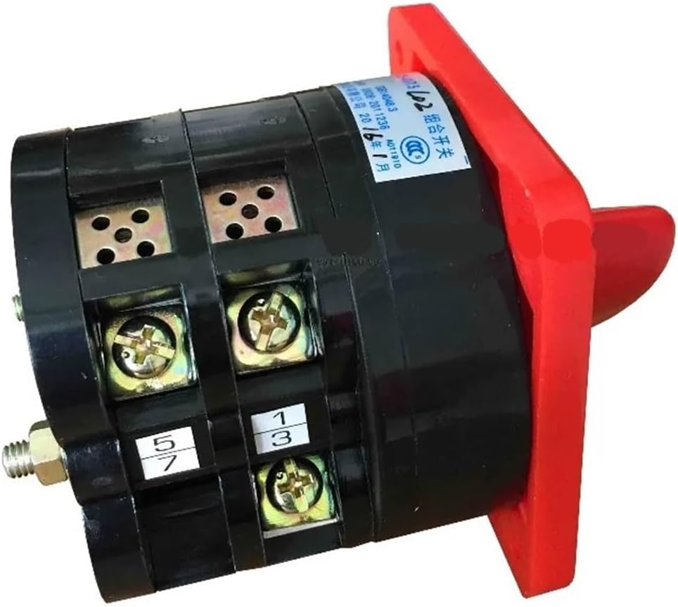 40A 7.5kw 380V 2 Pole Two Position Rotary Cam Changeover Switch Red HZ5-40/7.5 L02 ZCKHNQOP