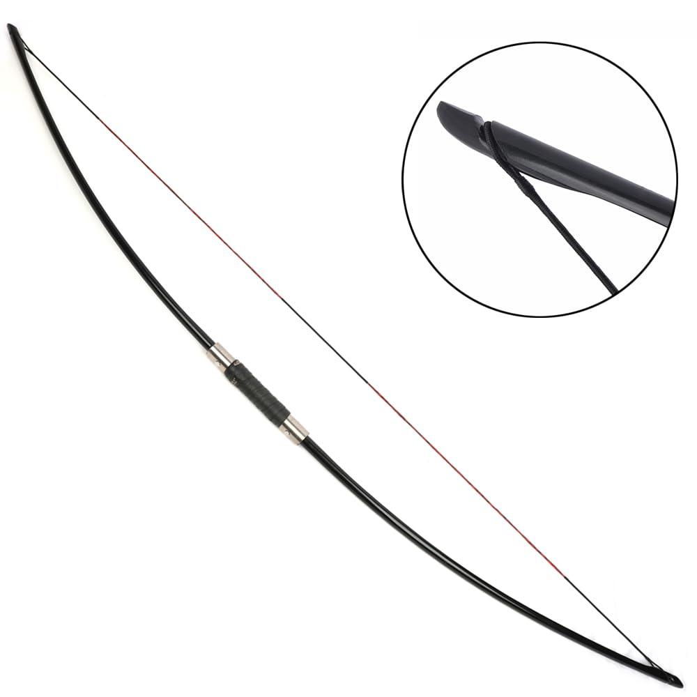 SHARROW Arc Classique Anglais Longbow 25LBs-40LBs Ambidextre Takedown Facile à Transporter