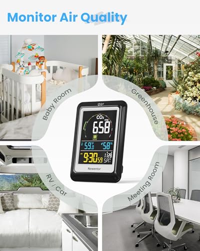 Newentor C1 Co2 Monitor, Indoor Air Quality Meters, Carbon Dioxide Detector thumb #6