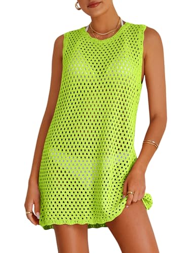 Image of ATOG Swimsuit Coverup for Women Beach Bathing Suit Cover Ups Crochet Swimwear Summer Knit Swim Outfits