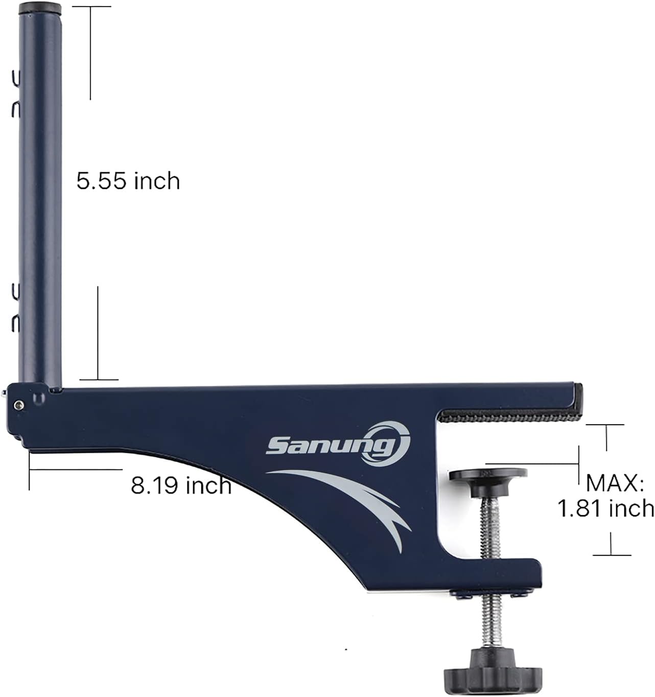 Sanung S207 Table Tennis Net and Post Set, Collapsible Ping Pong Mesh Net Clip with high Strength Grip Holder Adjustable Screw Clamp Post Kit for Professional Training Competition Game Playing : Sports & Outdoors