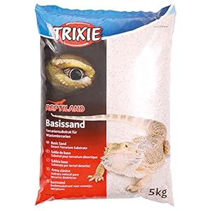 Trixie 76134 basiszand voor woestijnterraria, 5 kg, wit