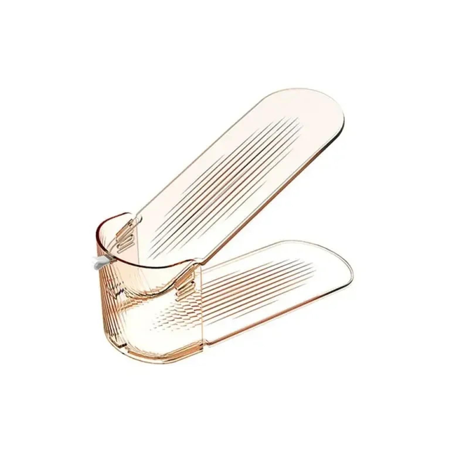 Zapatero Estante de Almacenamiento Zapatos Ajustable Doble Capa | Gabinete de ahorro de espacio extraíble integrado de 10 piezas(H-10PCS)