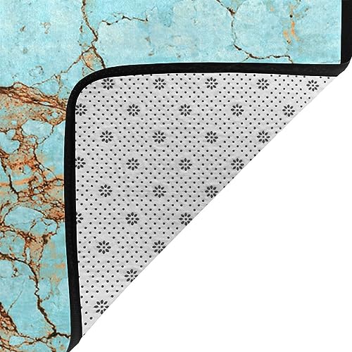 Tapis de sol durable turquoise pour protéger et sublimer la pièce