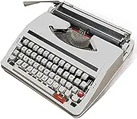 Máquina de escrever manual, máquina de escrita portátil mecânica vintage para letras e artesanato, design de inspiração retrô