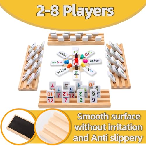 Juego de Dominó Mexican Train con Accesorios de Madera miniatura 4