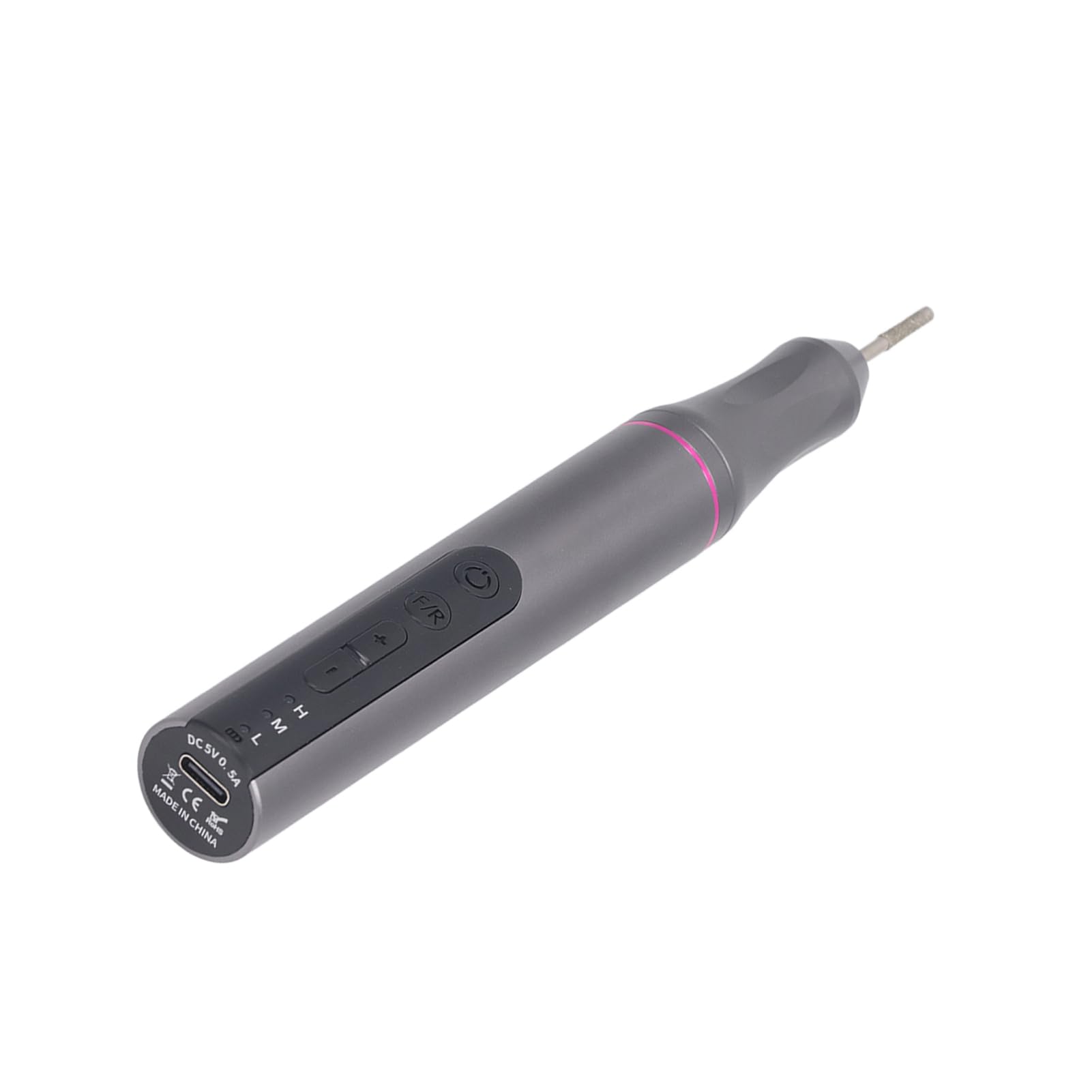 Penna per Lucidatura Elettrica, 6000-20000 RPM Lega di Alluminio LED Levigatrice Rotativa Senza Fili Alte Prestazioni Basso Rumore 650mAh Regolazione multi-velocità per Fai Te