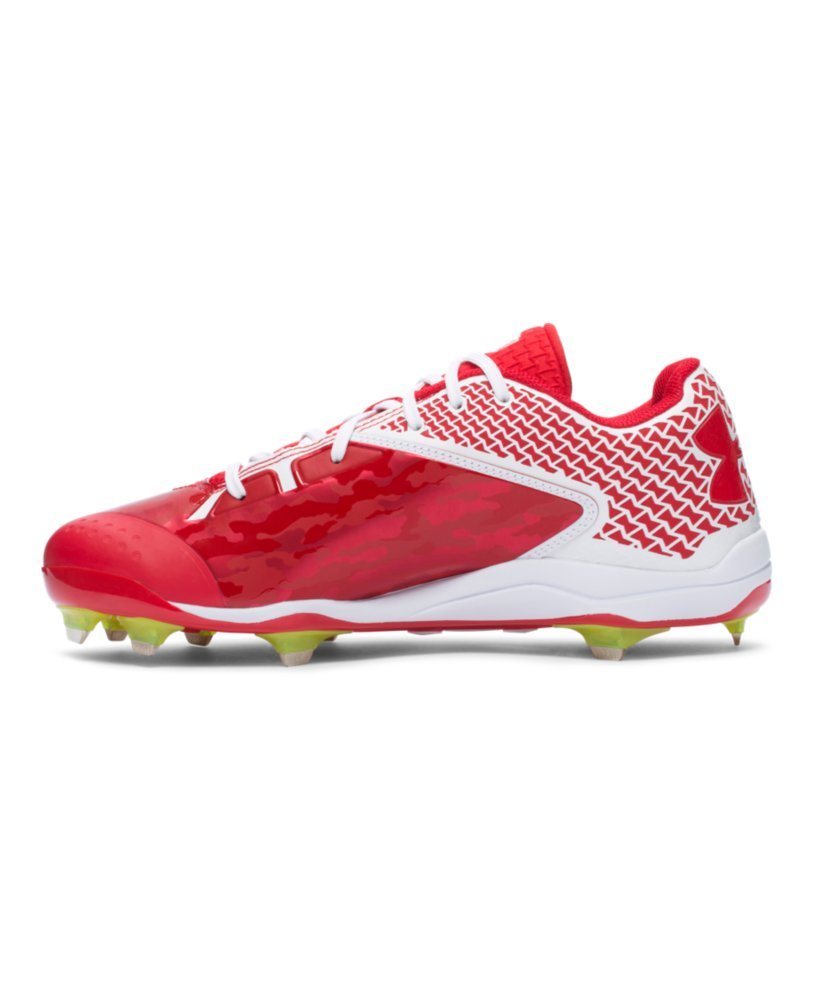 Under Armour Mens UA Deception Low DT Red/White 13 D (M)