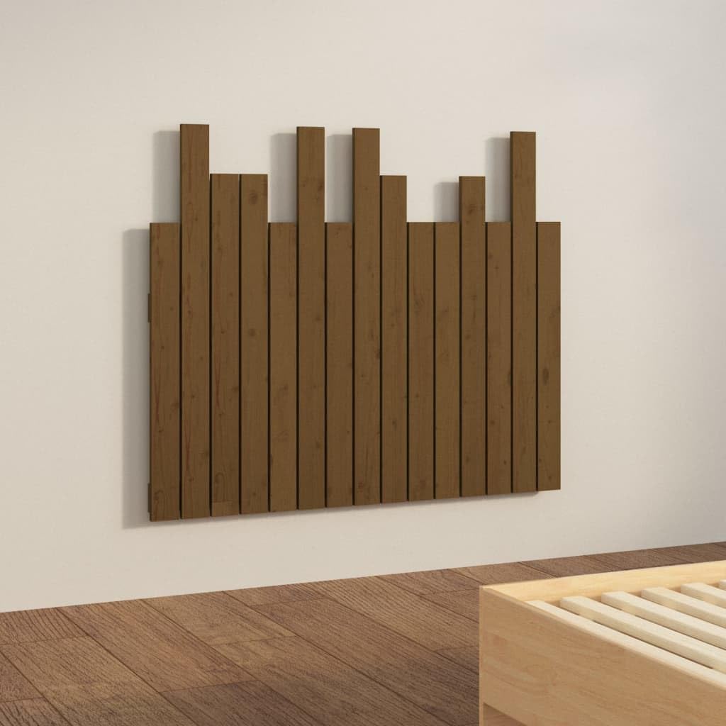 824786 Testiera da Parete Ambra 95,5x3x80 cm in Legno Massello di Pino Testata in Legno,Testata Letto Matrimoniale Muebles Dormitorio Spalliera Letto Testiere per Letto Matrimoniale