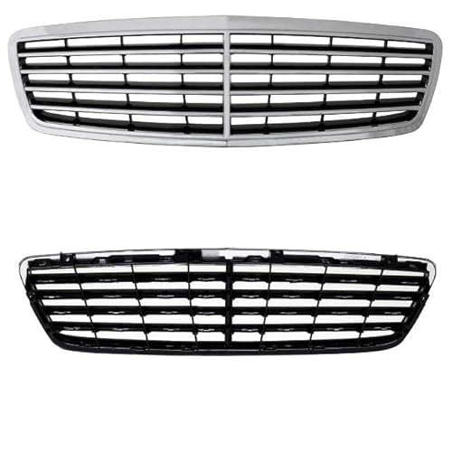 DM Autoteile C-Klasse S203 W203 Kühlergrill Avantgarde Elegance 00-07 Chrom Schwarz DM Autoteile C-Klasse S203 W203 Kühlergrill Avantgarde Elegance 00-07 Chrom Schwarz